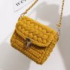 Accessories zolucky | Handmade Braided Chain Clasp Lock Crossbody Bag