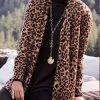 Outerwearshot zolucky | Loose Casual Other Coat Leopard