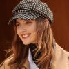 Accessories zolucky | Women Casual Plaid Beret Hat