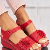 Shoes zolucky | Retro Casual Three-Dimensional Flower Hollow Breathable Wedge Sandals