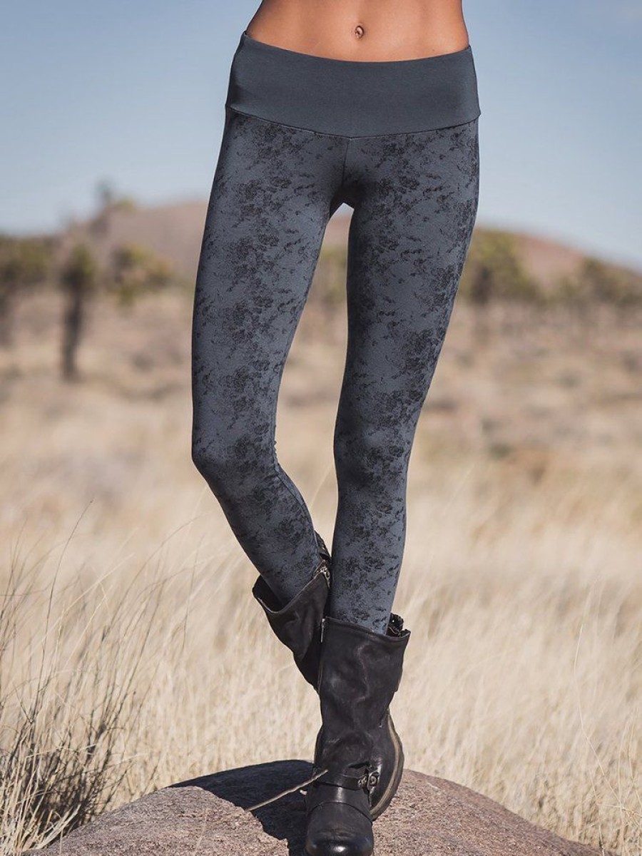 Bottoms zolucky | Casual Cotton-Blend Printed Leggings