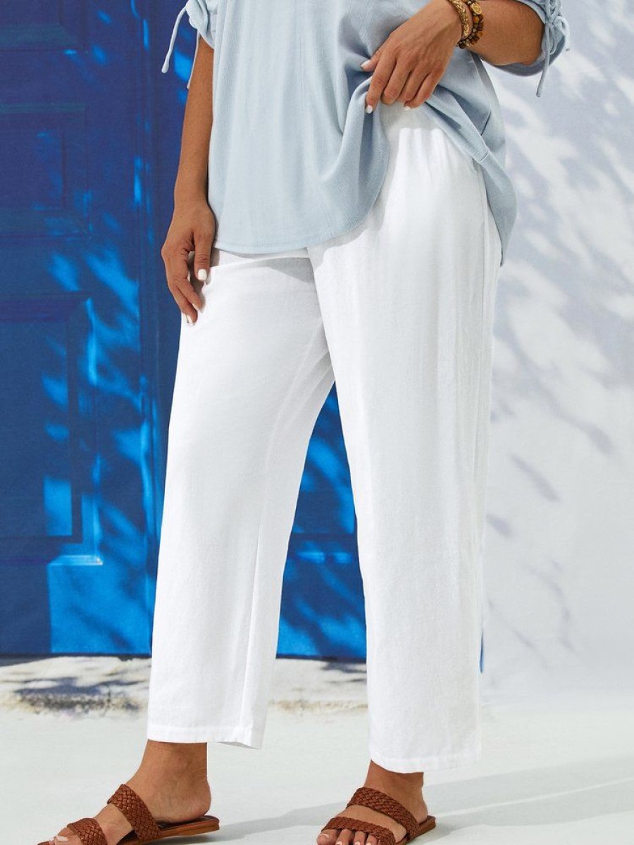 Plus&Curve zolucky | Plus Size Cotton Blends Loosen Pants