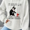 Topshot zolucky | I Do It Because I Can I Can Because I Want To I Want To Because You Said I Couldn'T Animal Cat Graphic Animal Simple Hoodie