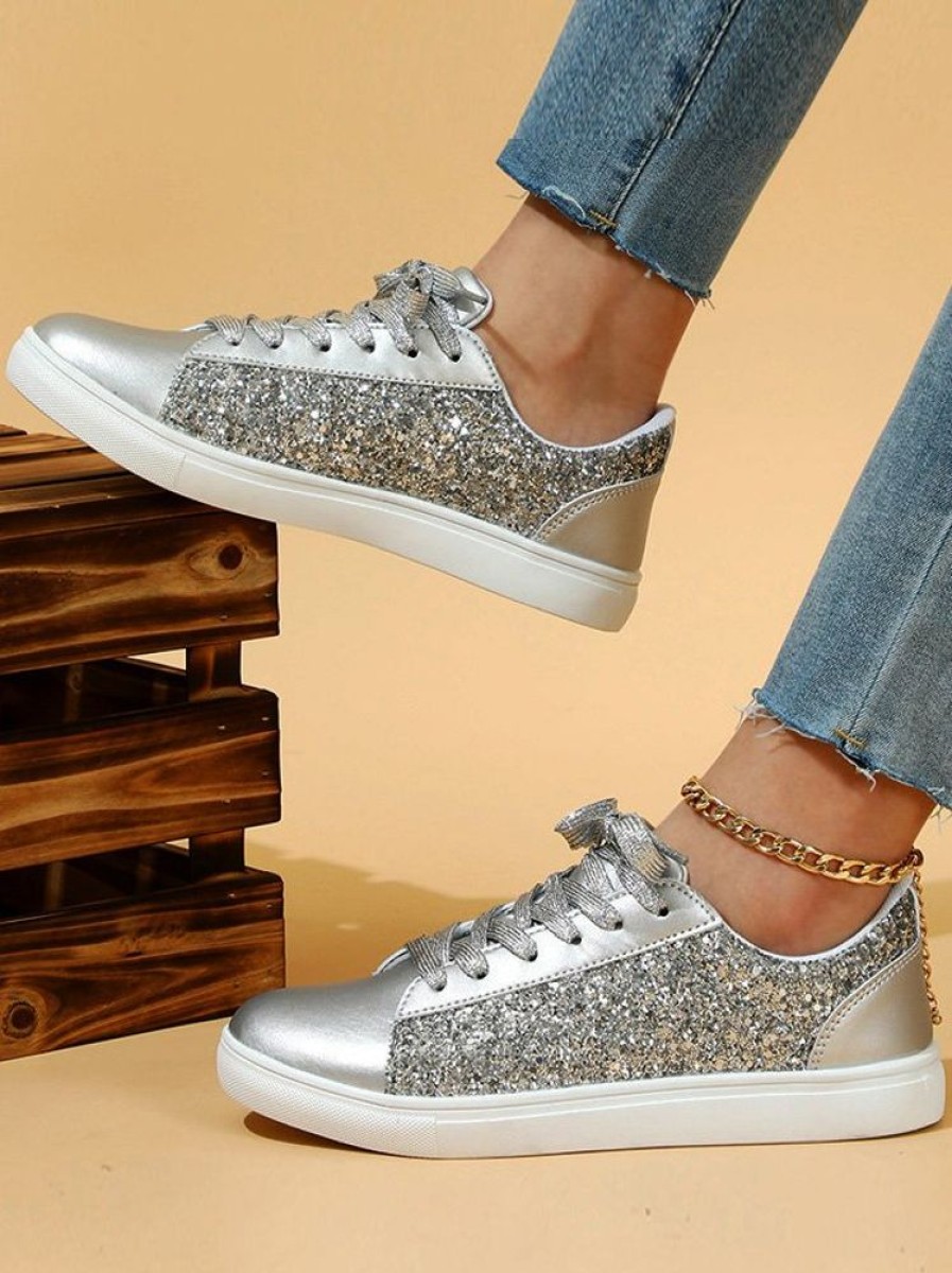 Shoes zolucky | All Season Glitter Casual Plain Casual Shoes