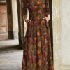 Dresses zolucky | Casual Floral Long Sleeve Weaving Dress