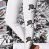 Bottoms zolucky | Tight Christmas Casual Jersey Leggings Xmas Leggings White