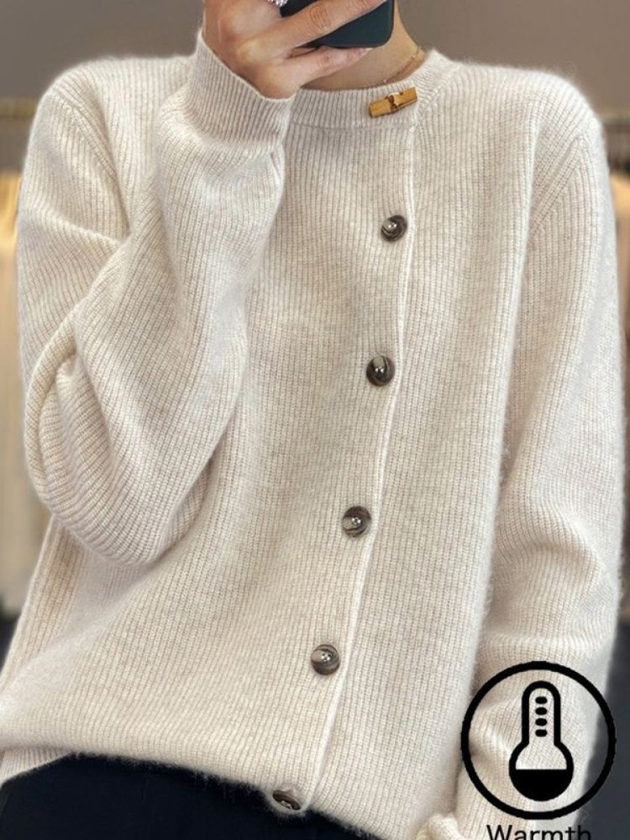 Outerwearshot zolucky | Casual Yarn/Wool Yarn Cardigan