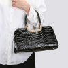 Accessories zolucky | Crocodile Embossed Handbag Large Capacity Commuting Square Crossbody Bag