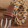 Accessories zolucky | Contrast Color Plain Color Variety Of Options Casual Braided Belt