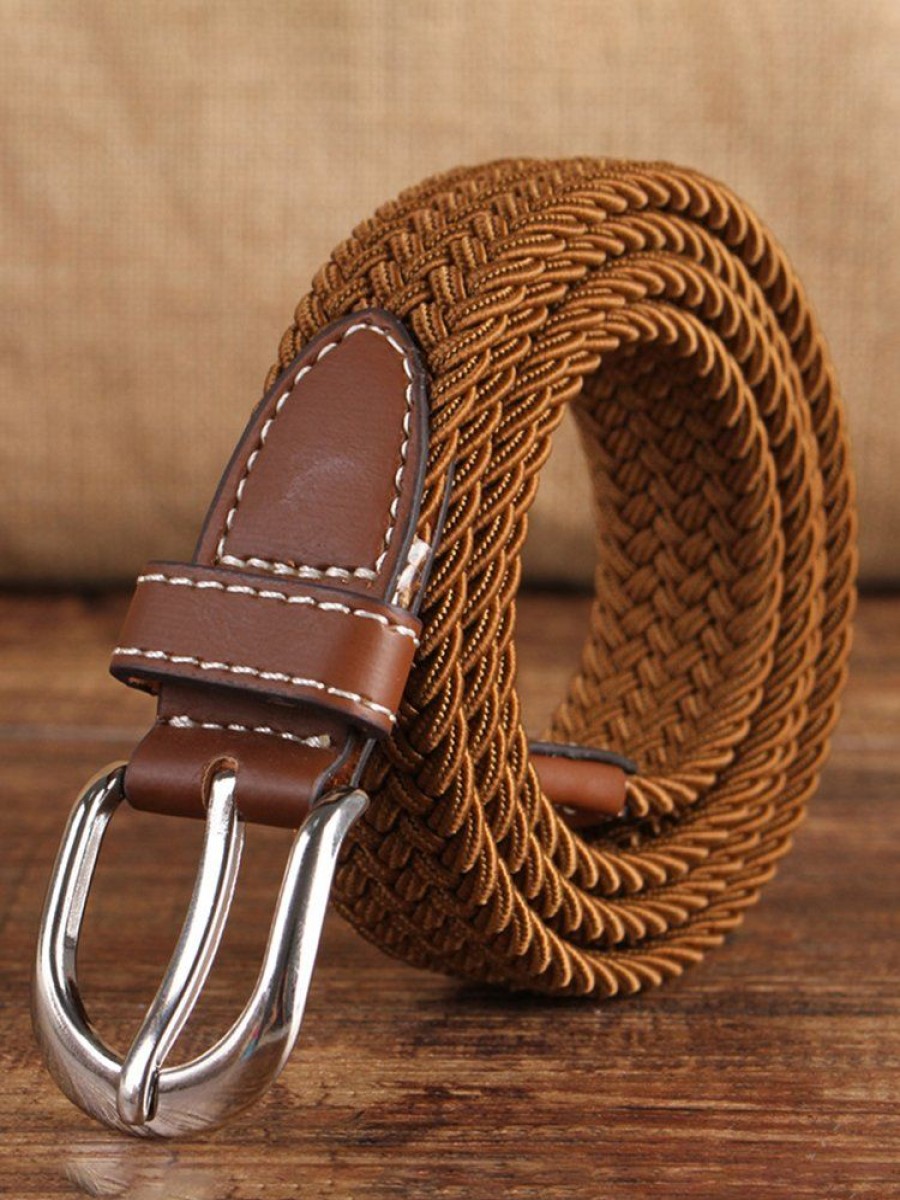 Accessories zolucky | Contrast Color Plain Color Variety Of Options Casual Braided Belt