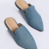 Shoes zolucky | Women Minimalist Flat Heel Canvas Mules