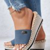 Shoes zolucky | Resort Hemp Rope Sole Wedge Sandals