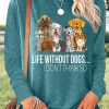 Topshot zolucky | Women'S Dog Lover Casual Crew Neck Top