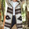 Outerwearshot zolucky | West Styles/Cows Geometric Sweater Coat As Picture