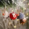 Accessories zolucky | Single Cartoon Felt Elk Christmas Tree Ornament