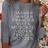 Topshot zolucky | Christmas Dasher Dancer Casual T-Shirt Xmas T-Shirt