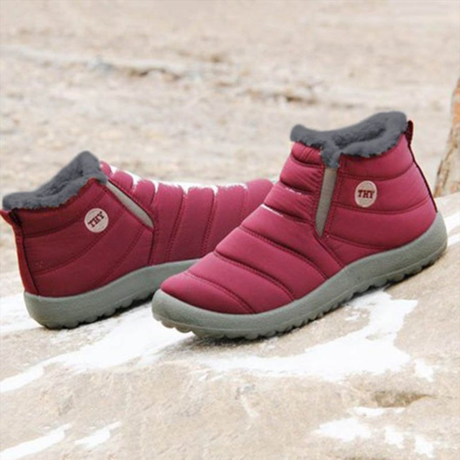 Shoes zolucky | Waterproof Fur Lined Snow Boots