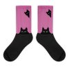 Accessories zolucky | Black Cat Head Color Matching Casual Socks As Picture