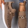 Shoes zolucky | Casual All Season Mesh Fabric Shallow Shoes Camel