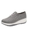 Shoes zolucky | Sports Plain Mesh Fabric All Season Flyknit Sneakers