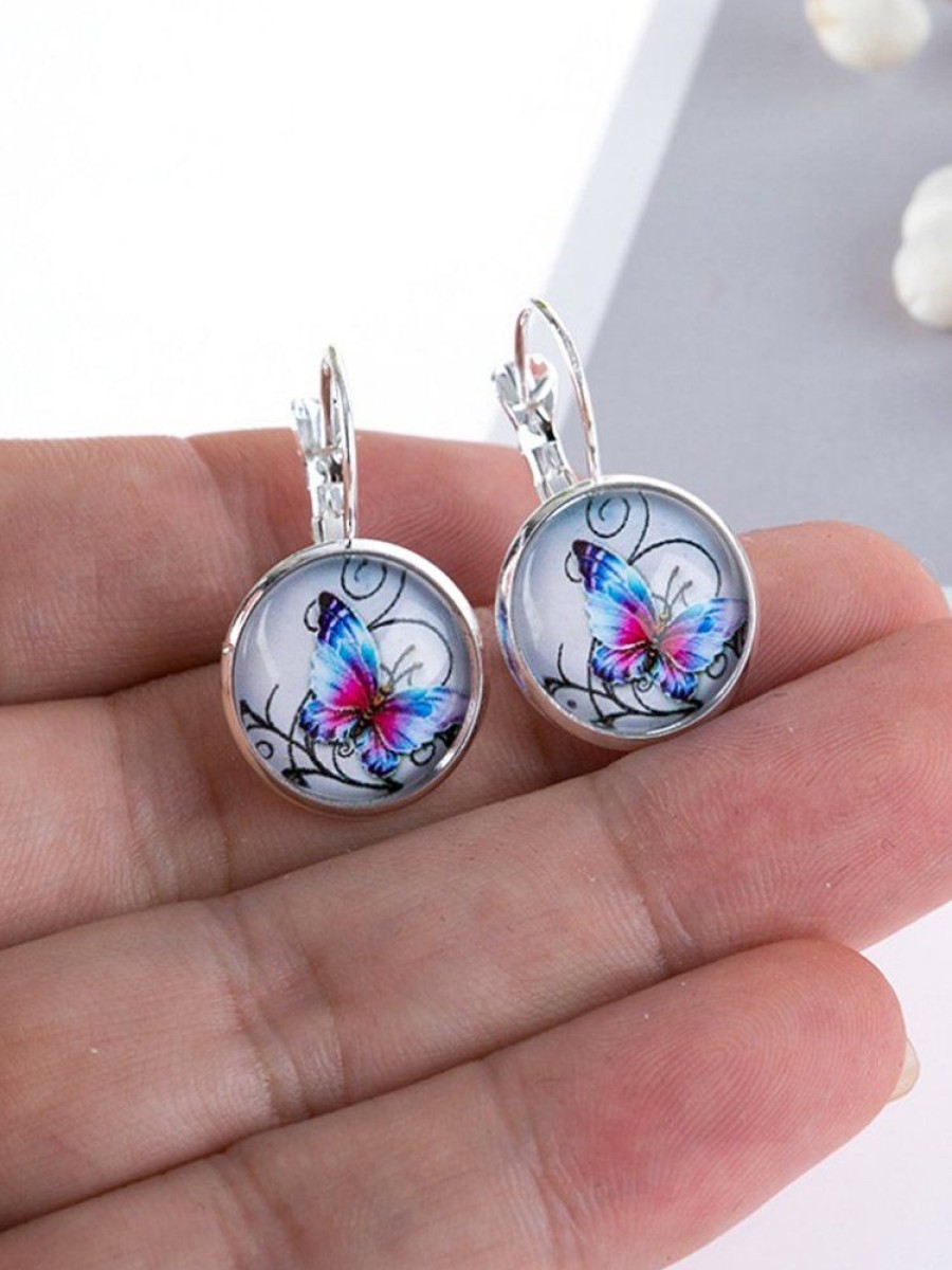 Accessories zolucky | Women Vintage Glass Gem Earrings