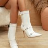 Shoes zolucky | Autumn Pu Urban Fashion Boots White