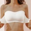 Accessories zolucky | Casual Plain Wireless Front Buckle Lightweight Full Cup Adjusted Convertible Straps Bra & Bralette