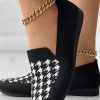 Shoes zolucky | All Season Houndstooth Shallow Shoes