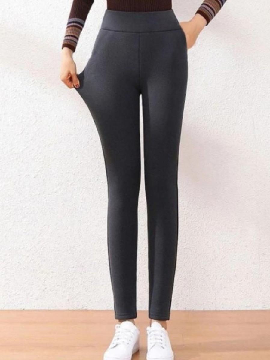 Bottoms zolucky | Basics Elasticity Skinny Solid Leggings