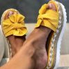 Shoes zolucky | Women Casual Daily Comfy Bowknot Slip On Sandals