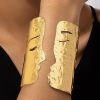 Accessories zolucky | Valentine'S Day Irregular Face Design Punk Cuff Bangle