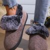 Shoes zolucky | Ethnic Casual Autumn Faux Fur Fluffy Slippers