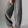 Bottoms zolucky | Casual Plain Linen Pants For Women