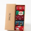 Accessories zolucky | Christmas Snowman Elk Mid-Calf Socks In Box