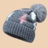 Accessories zolucky | Christmas Tree Fuzzy Ball Thicken Lined Knitted Beanie Hat