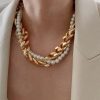 Accessories zolucky | Fashion Faux Pearl Wrap Chain Necklace As Picture