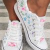 Shoes zolucky | Fashion Floral Ultralight Breathable Sports Canvas Shoes White