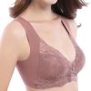 Accessories zolucky | Wireless Seamlessly T-Shirt Lace Embroidery Lightly Lined Bras