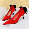 Shoes zolucky | Christmas Bowknot Party Stiletto Heel Pumps