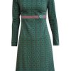 Dresses zolucky | Cotton-Blend Casual Knitting Dress Green