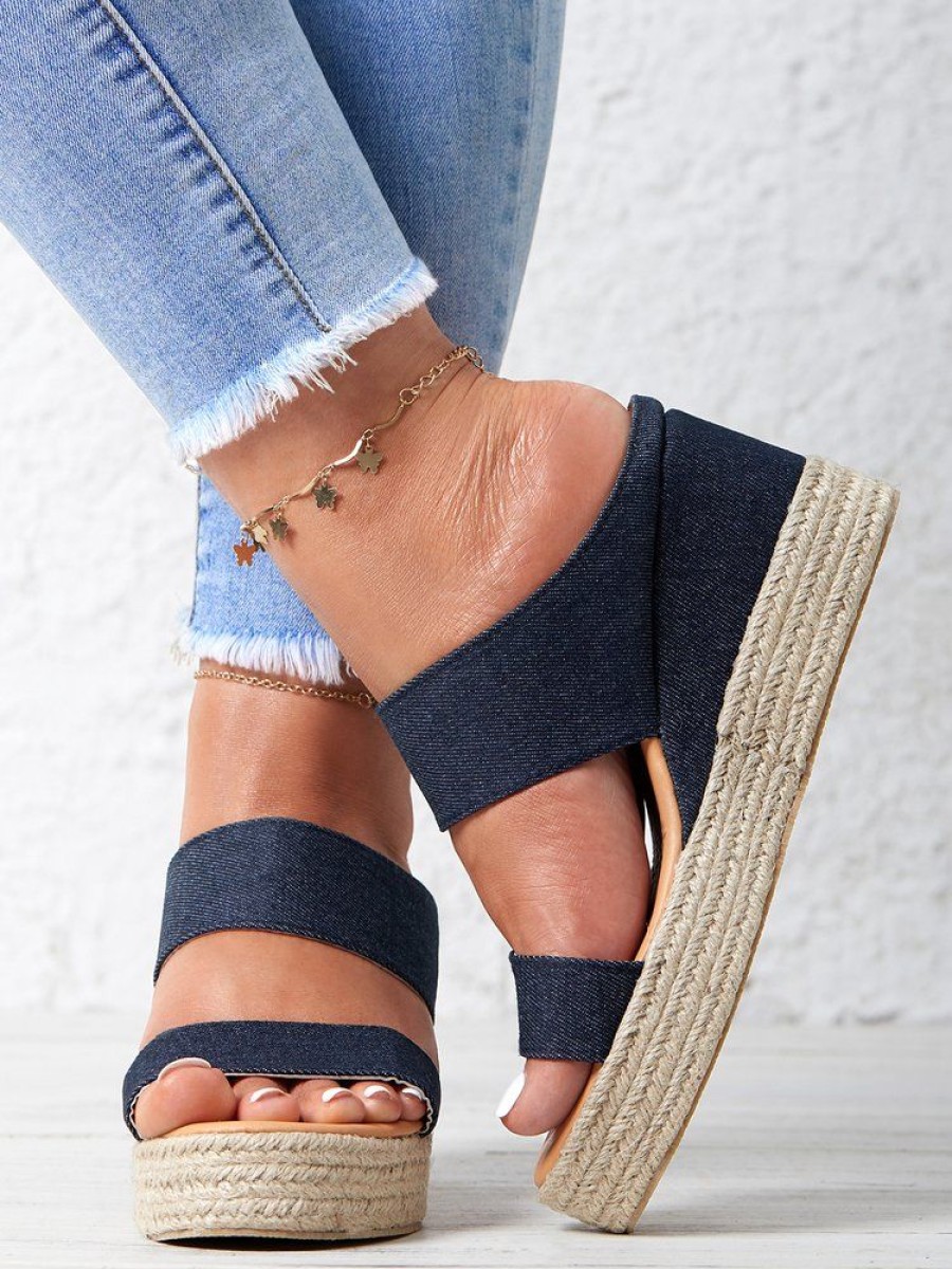 Shoes zolucky | Beach Vacation Straw Wedges Sandals