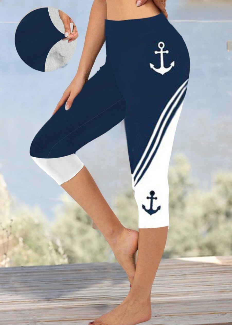 Bottoms zolucky | Anchor Tight Knitted Casual Leggings